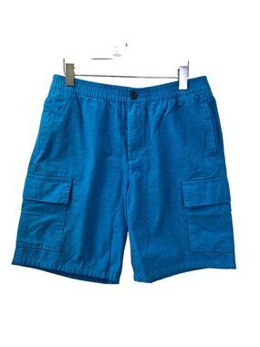 NWT Everlane Men’s Linen Blend Elastic Waist Cargo Short Size Medium